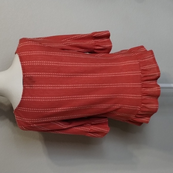 Anthropologie W5 Red Dotted Top Size Large - Picture 5 of 10